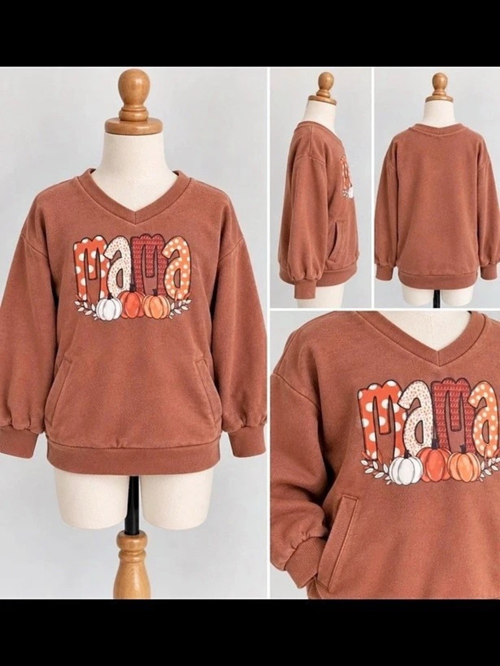 Graphic Brown Sweatshirt
